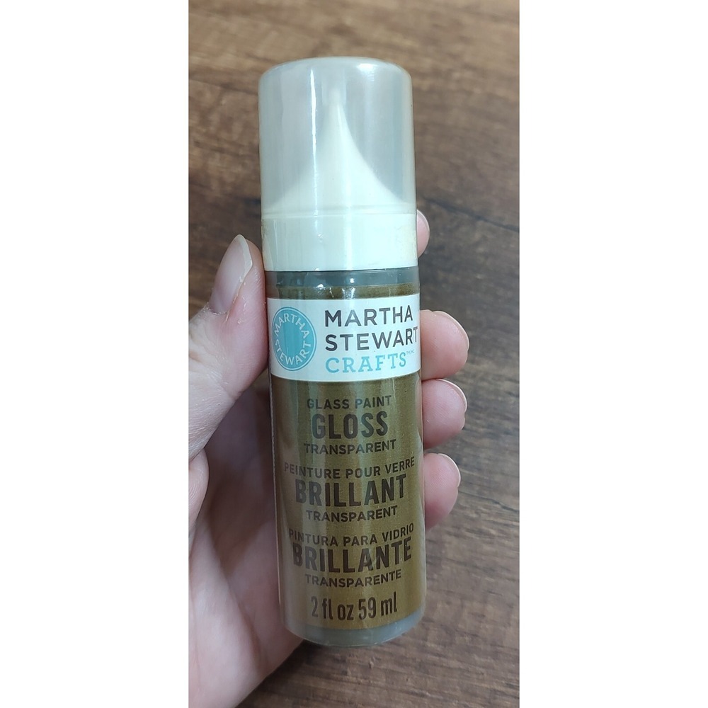 Martha Stewart Crafts Glass Paint Discontinued English Tea Gloss Transparent